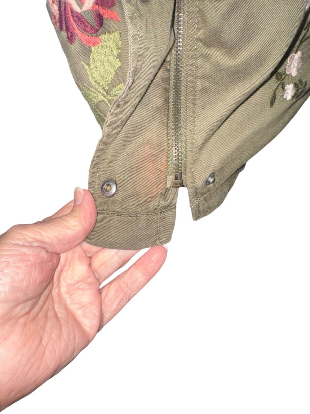 American Eagle Army Green Hooded Utility Jacket, Size X-Small - Picture 15 of 15